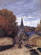 Claude Monet Street in Sainte-Adresse USA oil painting artist